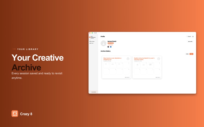 Crazy 8: Design Sprint screenshot