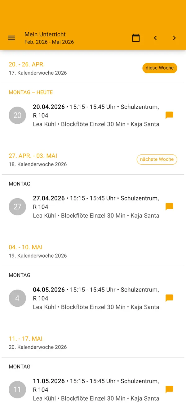 Screenshot #2 pour Musikschule Weil am Rhein