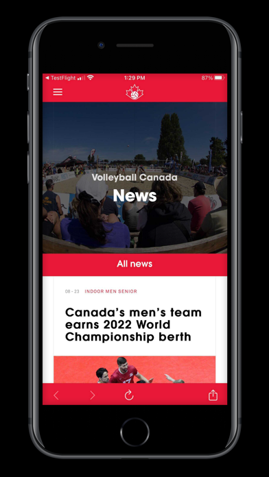 Volleyball Canada Screenshot