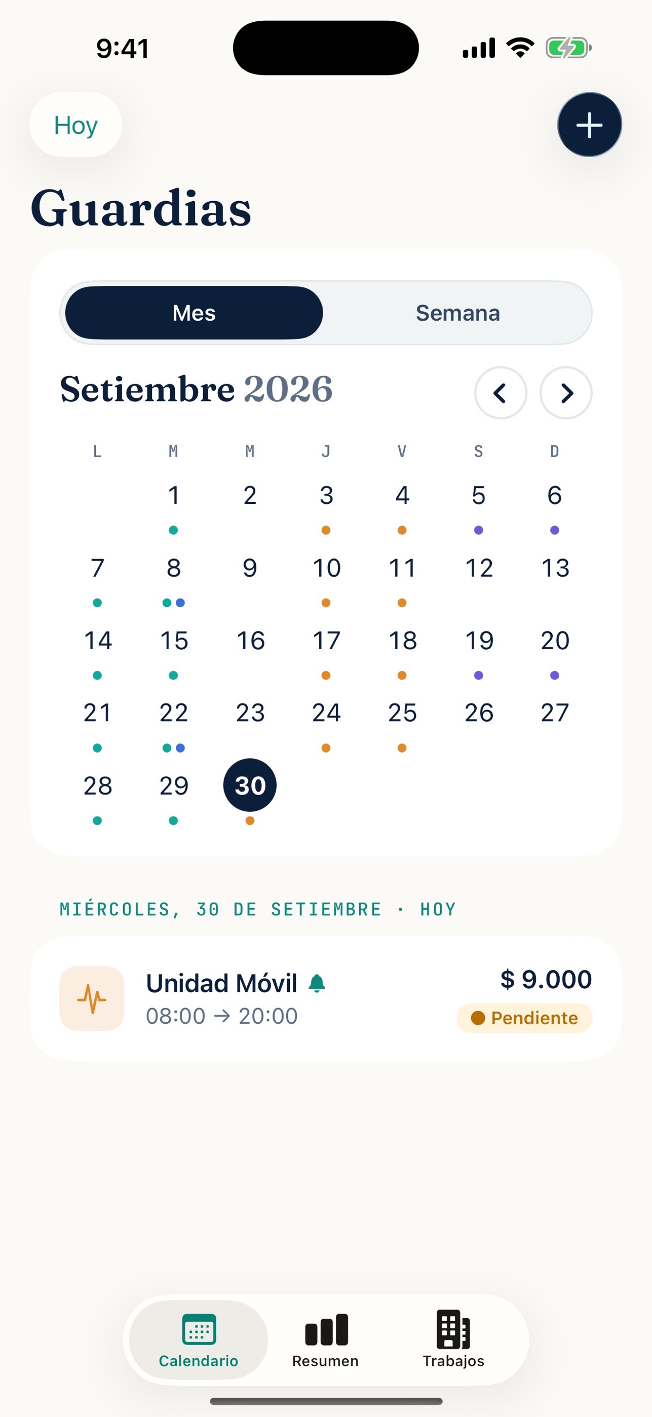 Screenshot 1 of Guardia Planner