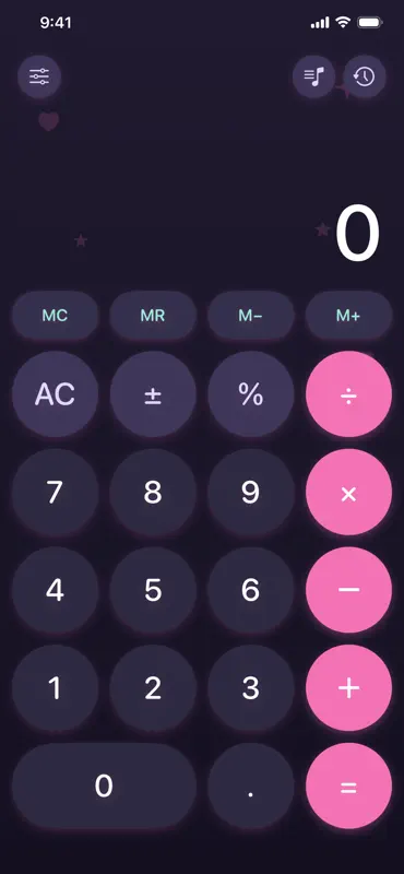 おと電卓 〜気持ちいい音と触感〜 screenshot 4 of 6