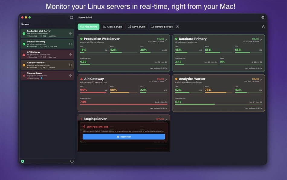 #2. ServerMind (macOS) Przez: Mind Wasted