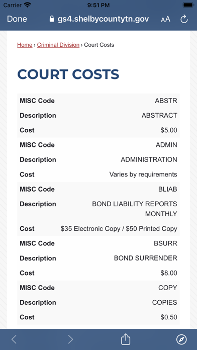 GS Court Clerk’s Office Screenshot