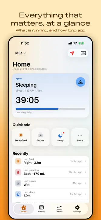 Bober Baby Tracker screenshot 1