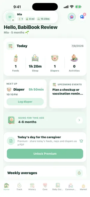 Babi Book: Baby Tracker screenshot 1