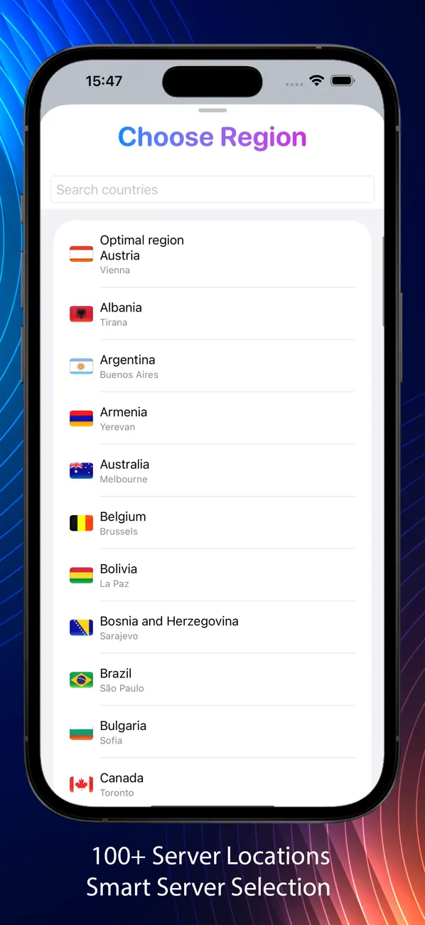 Screenshot #2 pour RealVPN - Proxy VPN sécurisé