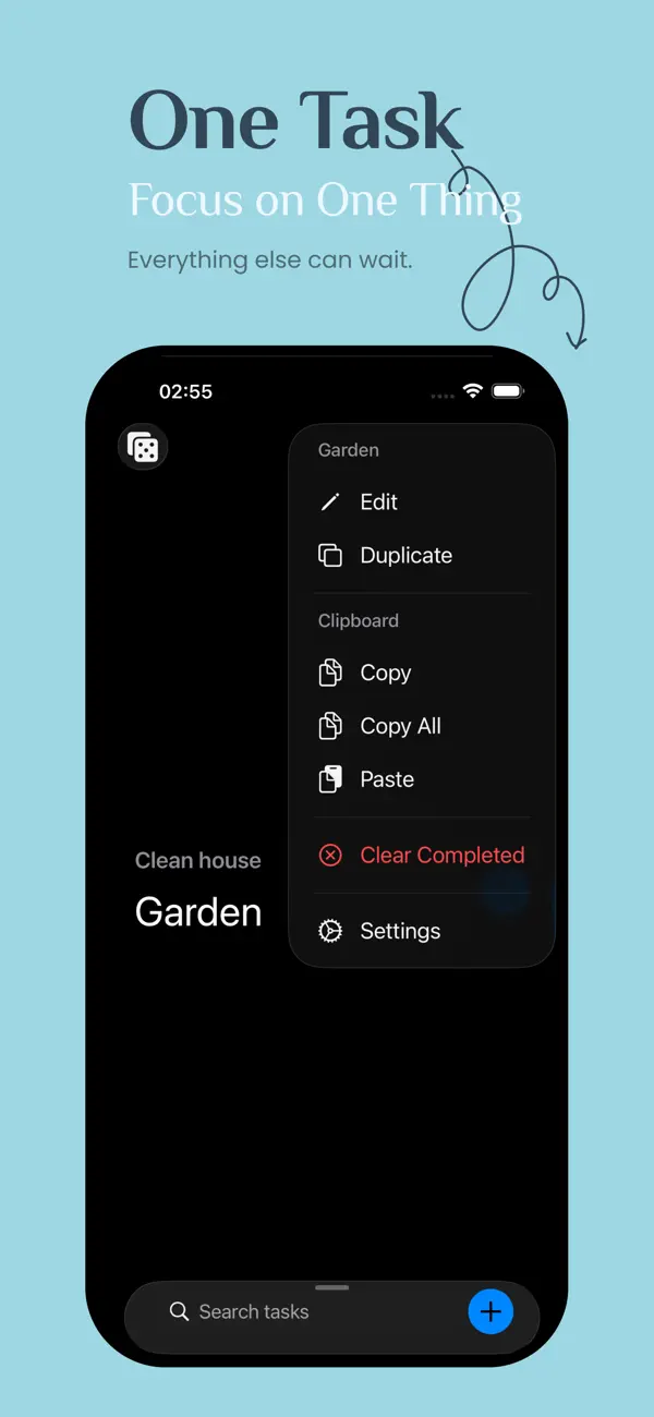 #1. UnTask - One at a time (iOS) Με: AI Garden Ltd