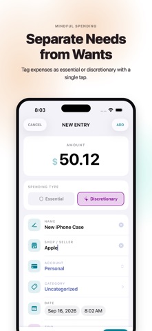 Spent Today: Expense Tracker Screenshot 2 of 8