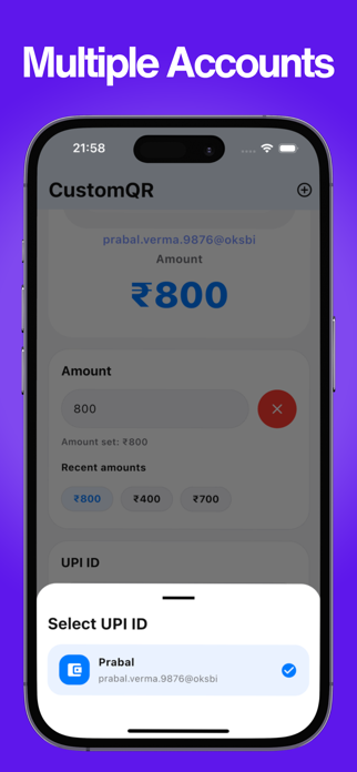 UPI Amount QR Generator Screenshot 4 of 6