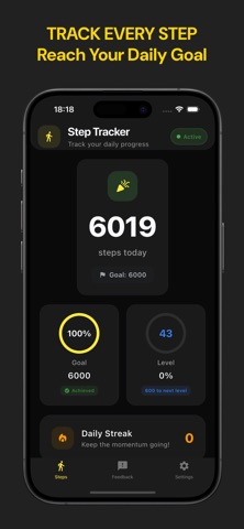 Pedometer: Leveling Steps Screenshot 1 of 6
