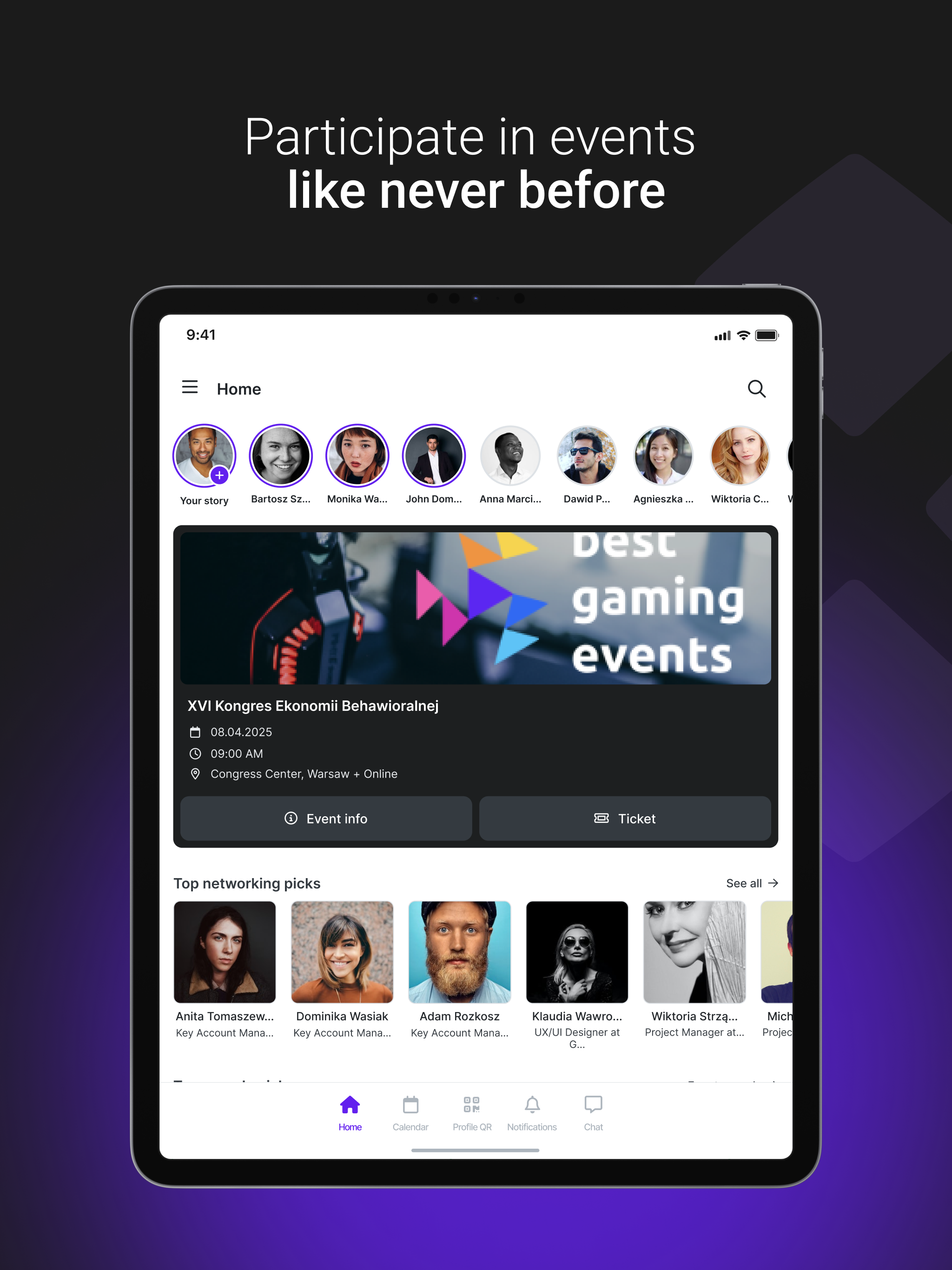 Gridaly: Event app