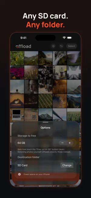 Offload: Photos to SD Card screenshot 4