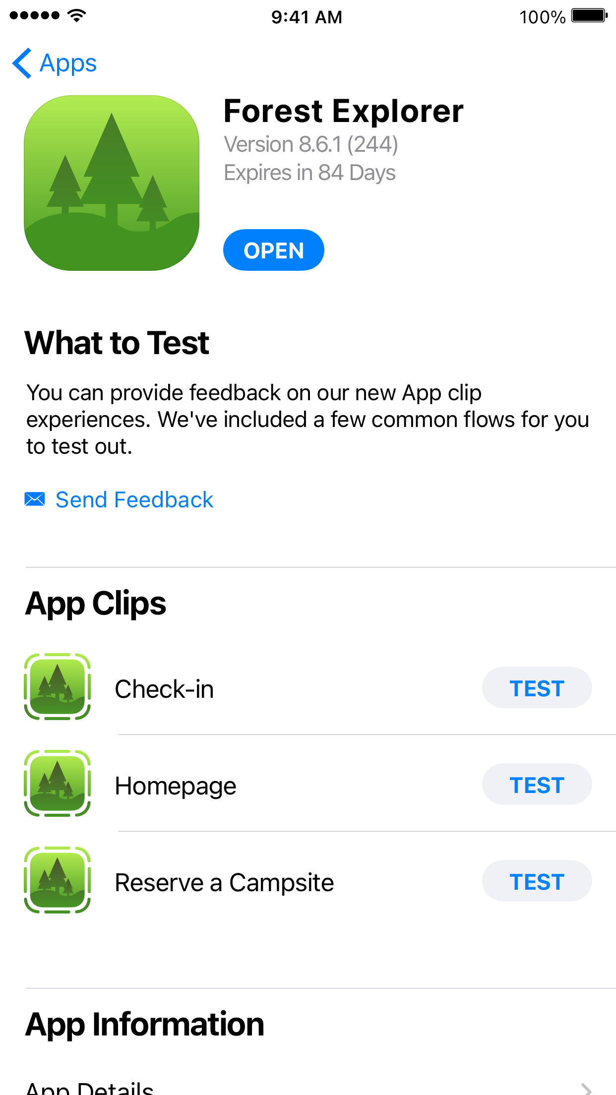 TestFlight screenshot 2