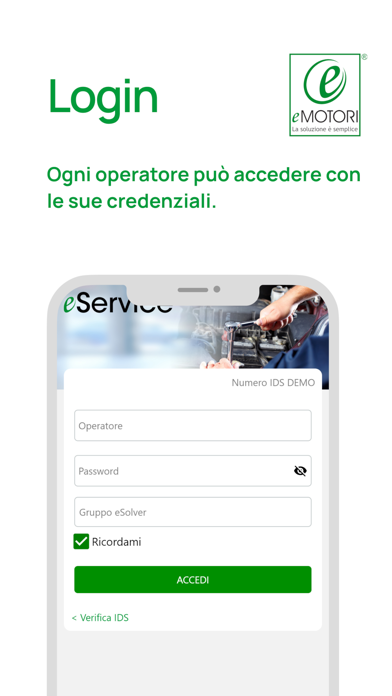 eService Screenshot