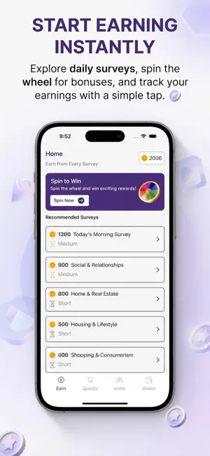 Paid Survey: Earn Rewards screenshot 1