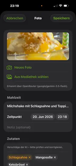 Screenshot von Bauchgefühl auf dem iPhone 3
