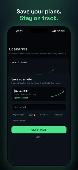 Screenshot von Compound: Wealth Calculator auf dem iPhone 4