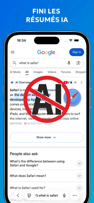 Ai Overview Blocker for Safari screenshot 3 of 4
