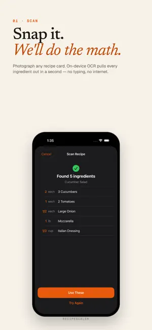 RecipeScaler: Scale Any Recipe screenshot 1
