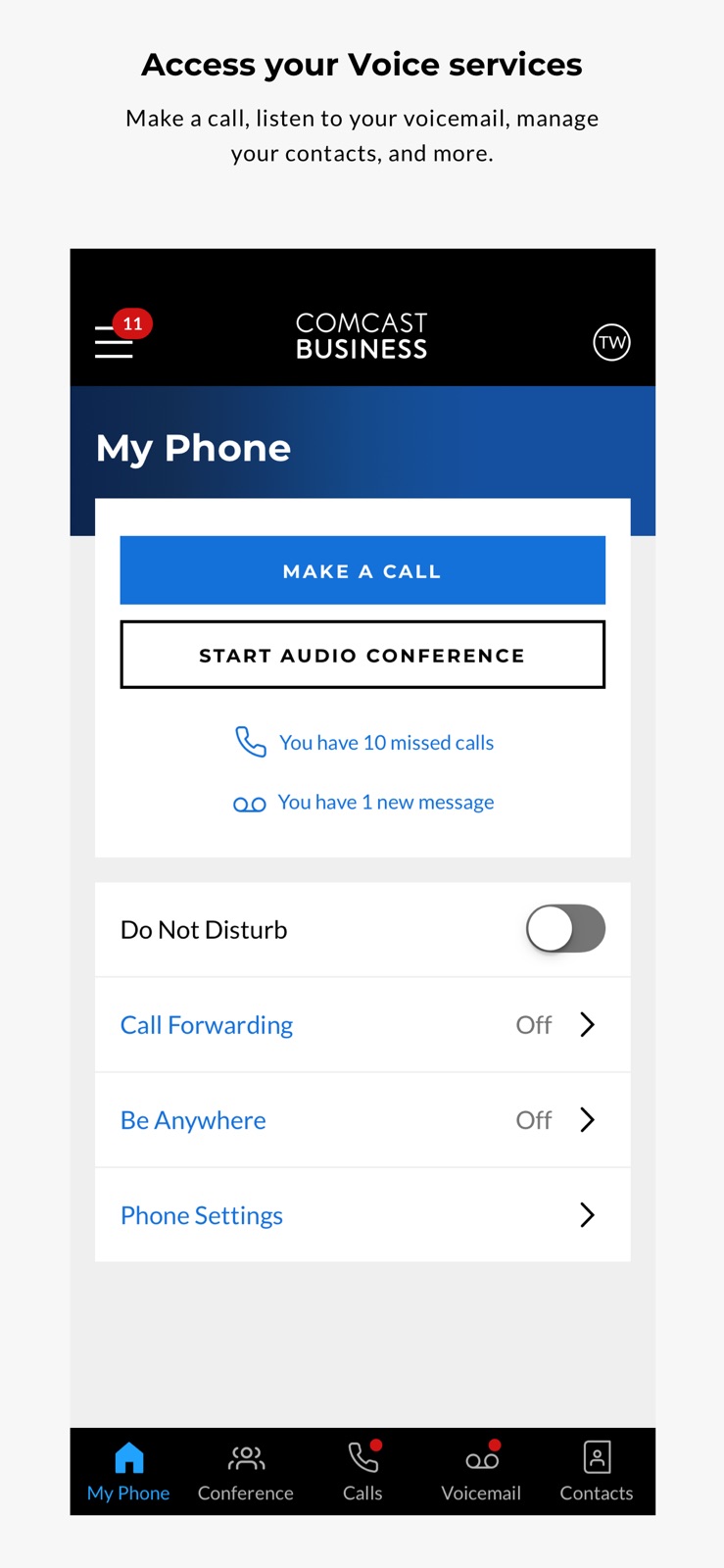 Comcast Business iphone screenshot 2