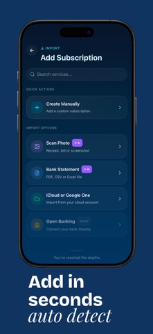 Subscription Tracker: Keel screenshot