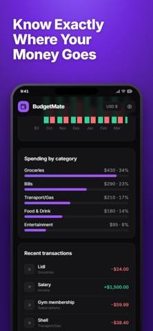 Budgetmate - AI Budget Tracker screenshot