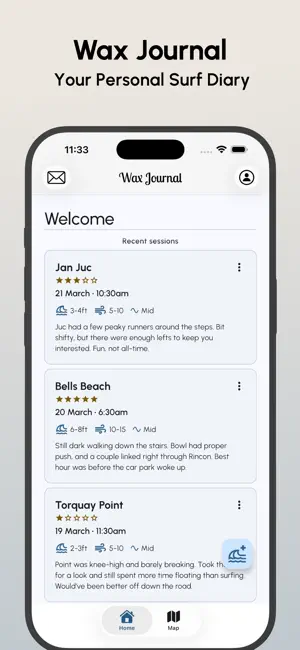 Wax Journal: Surf Diary screenshot 1