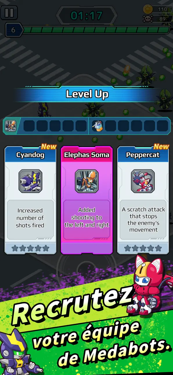 Medabots Survivors iOS Mod IPA screenshot 3 - iOS game interface