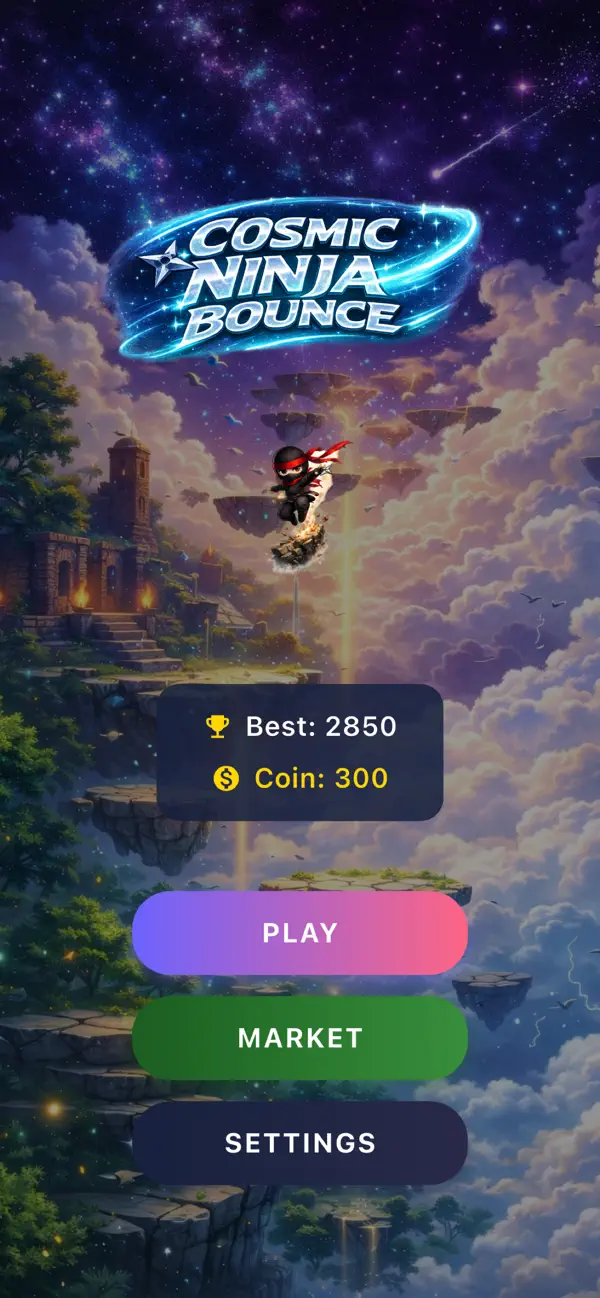 Screenshot #1 pour Cosmic Ninja Bounce