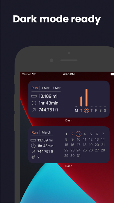 Screenshot #2 pour Dash: Widgets for Strava