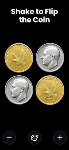 Coin Flip Pro – Heads/Tails iPhone screenshot