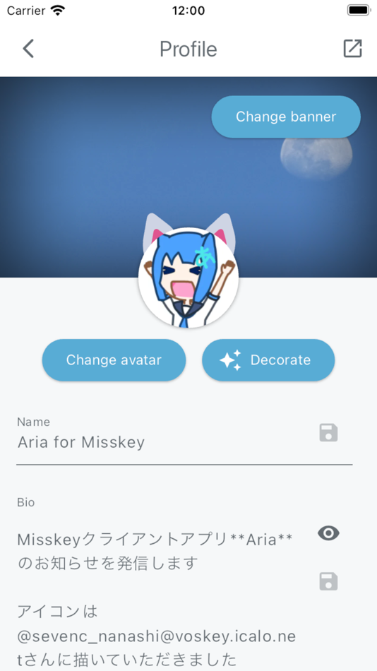 #7. Aria for Misskey (macOS) 由: Takehito Yasui