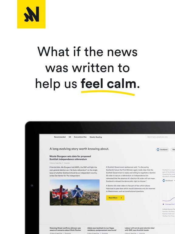 Screenshot #4 pour Nourish - Smart News App