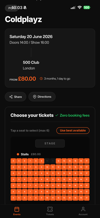 Tickts Screenshot 2 of 3