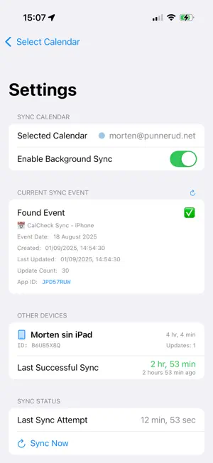 CalCheck - Calendar Sync Check screenshot 2