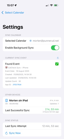 CalCheck - Calendar Sync Check screenshot