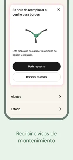 Captura de pantalla de Roomba Home en iPhone 5