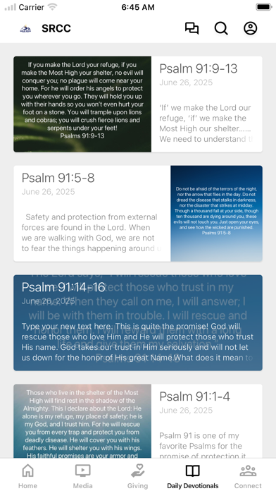 Solid Rock Christian Church iPhone screenshot 3 - Education app