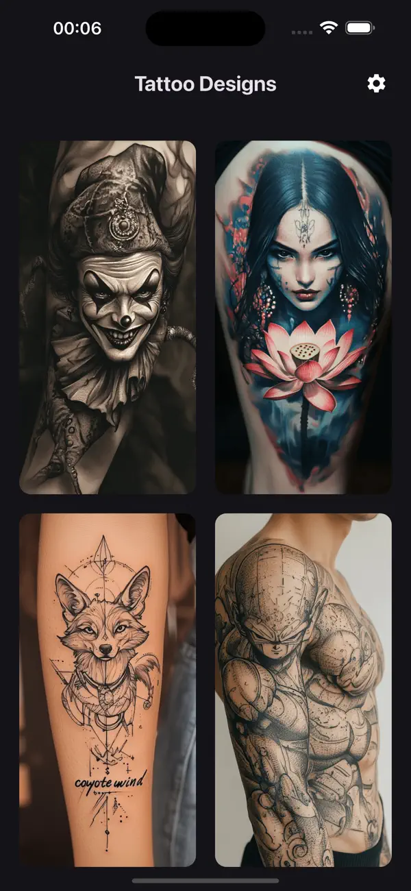 Screenshot #2 pour Tattoo Designs - Tattoos Art