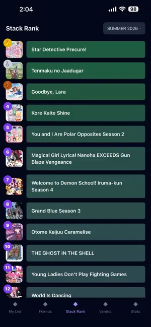 AnimeTiers screenshot 1