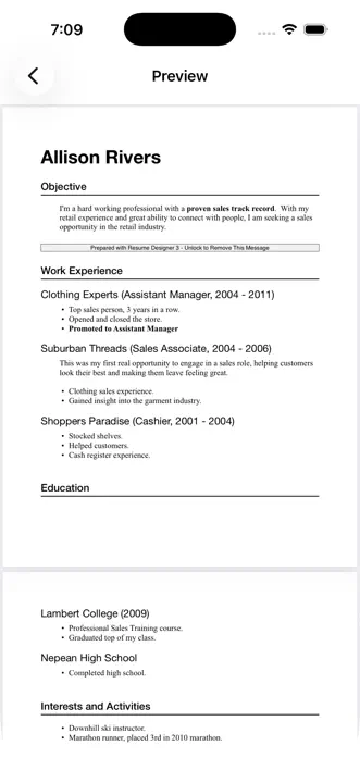 Resume Designer 3: Screenshot 2 von 5