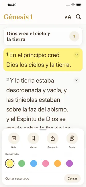 Biblia reina valera 1960 screenshot 2
