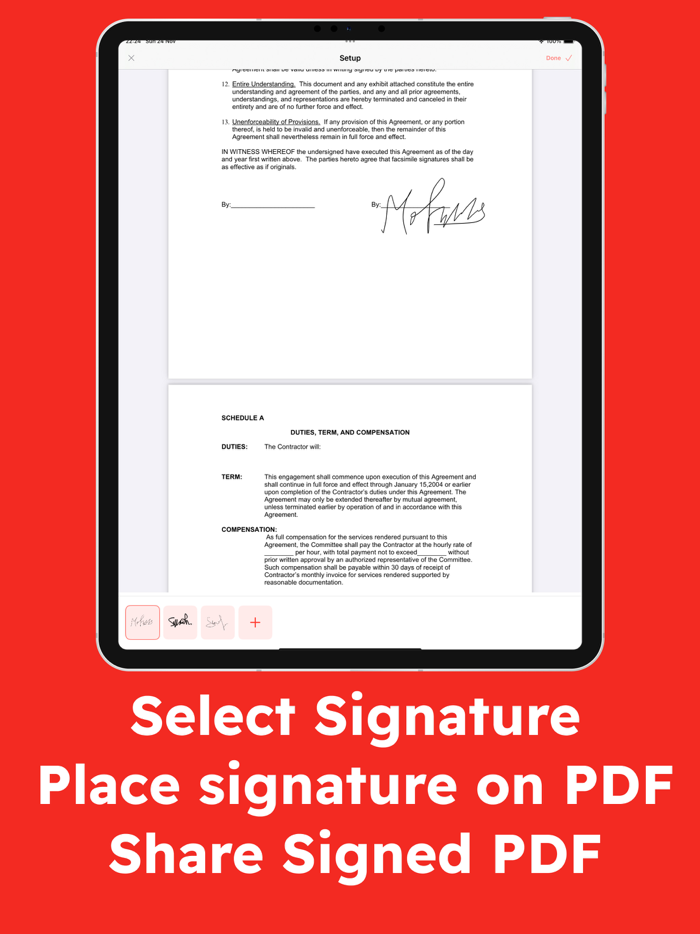 Sign PDF File, eSignature doc