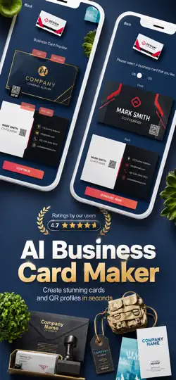 Скриншот AI Business Card Maker Creator на iPhone 1
