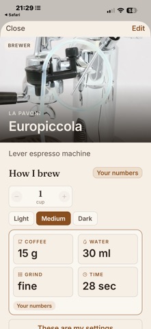 My Coffee Shelf iPhone screenshot