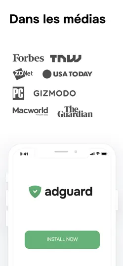 Capture d'écran de AdGuard Ad Blocker Pour Safari sur iPhone 7