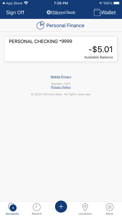 Hillcrest Bank Business Mobile Screenshot