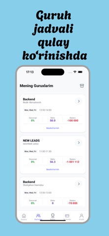 SoffCRM Student screenshot