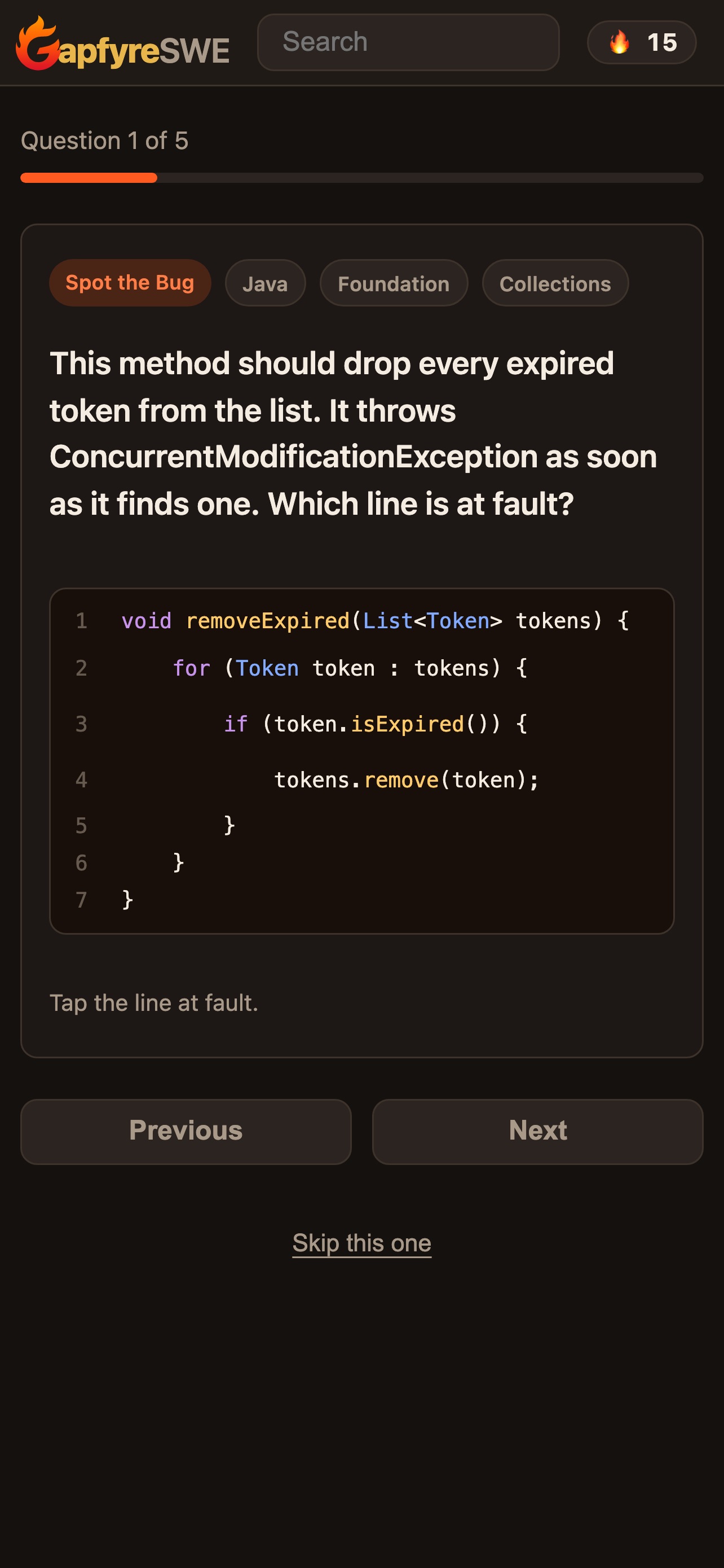 Screenshot 5 of Gapfyre SWE — Coding Quiz