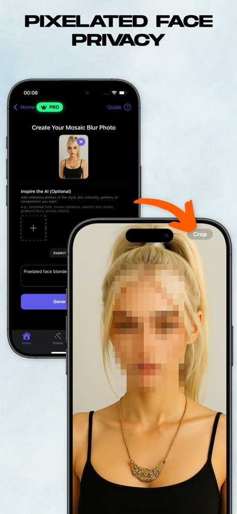 Mosaic Face Blur Photo Effect - Photo & Video App | MWM